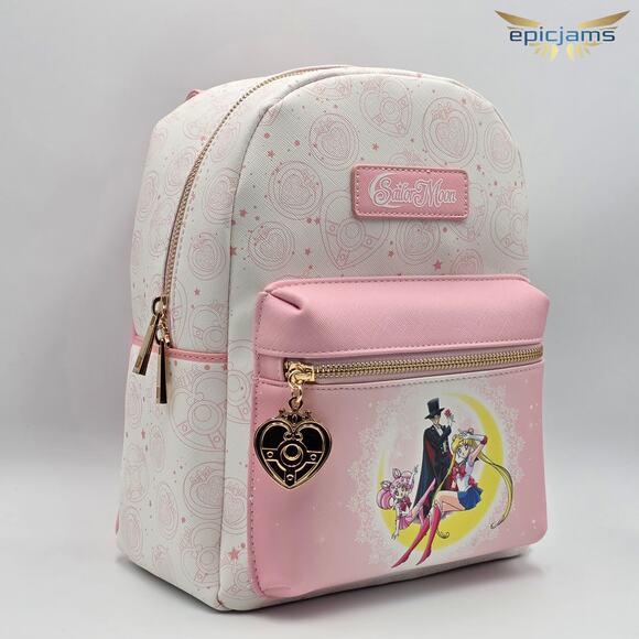 Sailor Moon and Tuxedo Mask Mini Backpack New - Picture 2 of 6